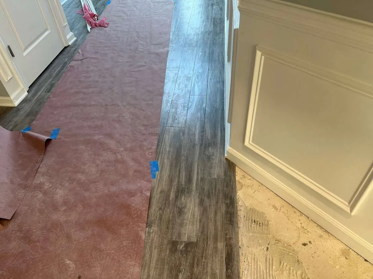 Completed marble shower restoration in Lantana